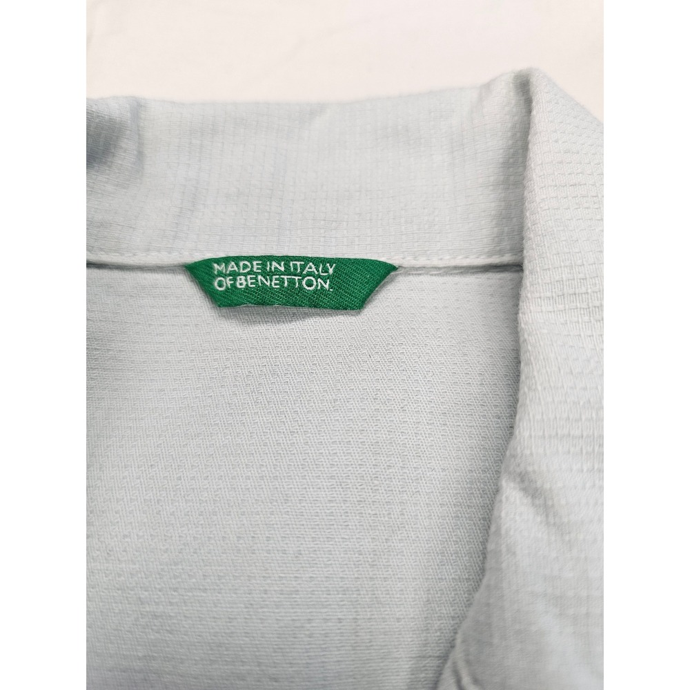 United Colors of Benetton Womens Blue Zip Up Utility Vest Made in Italy Small - Picture 3 of 7